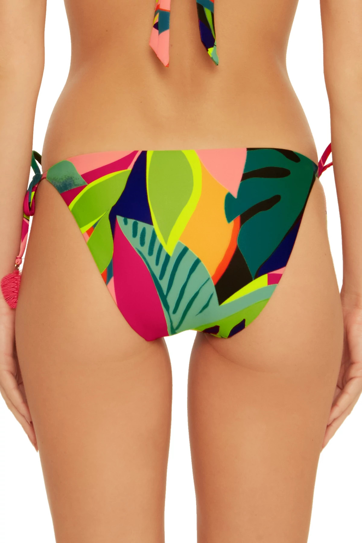 MULTI Rainforest Tie Side Hipster Bikini Bottom image number 2