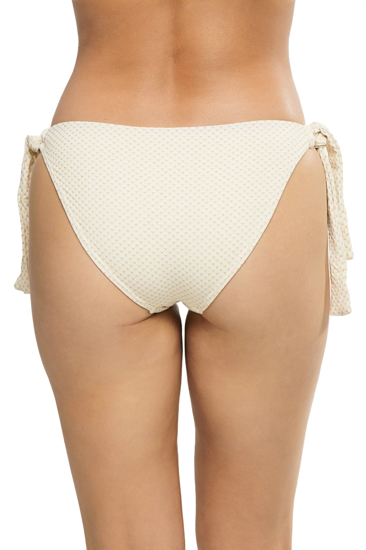 WHITE SAND Frankie Textured Tie Side Hipster Bikini Bottom image number 2