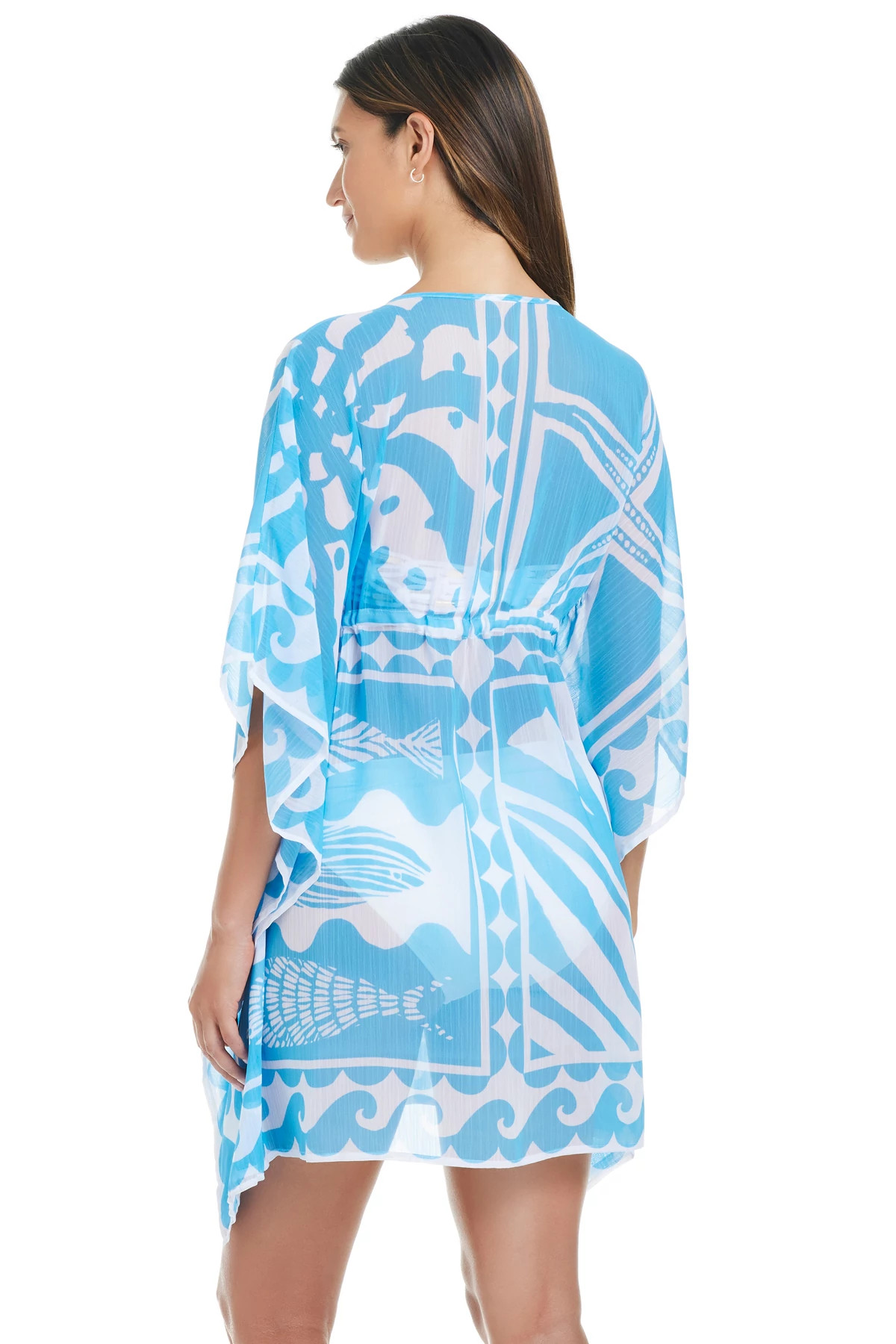 LAVOIR BLEU Catch Of The Day Chiffon Caftan image number 2