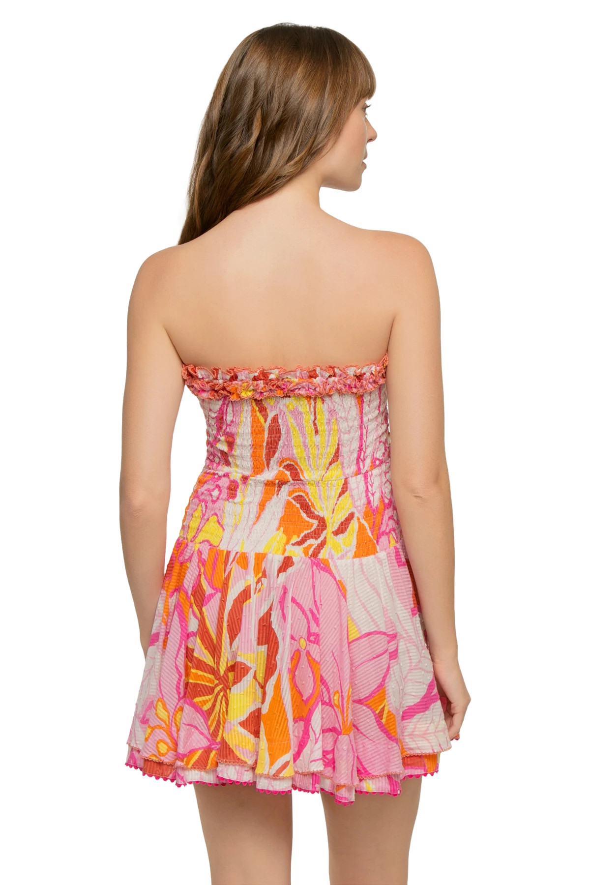 PINK MACRO LILIUM Cory Strapless Mini Dress image number 2