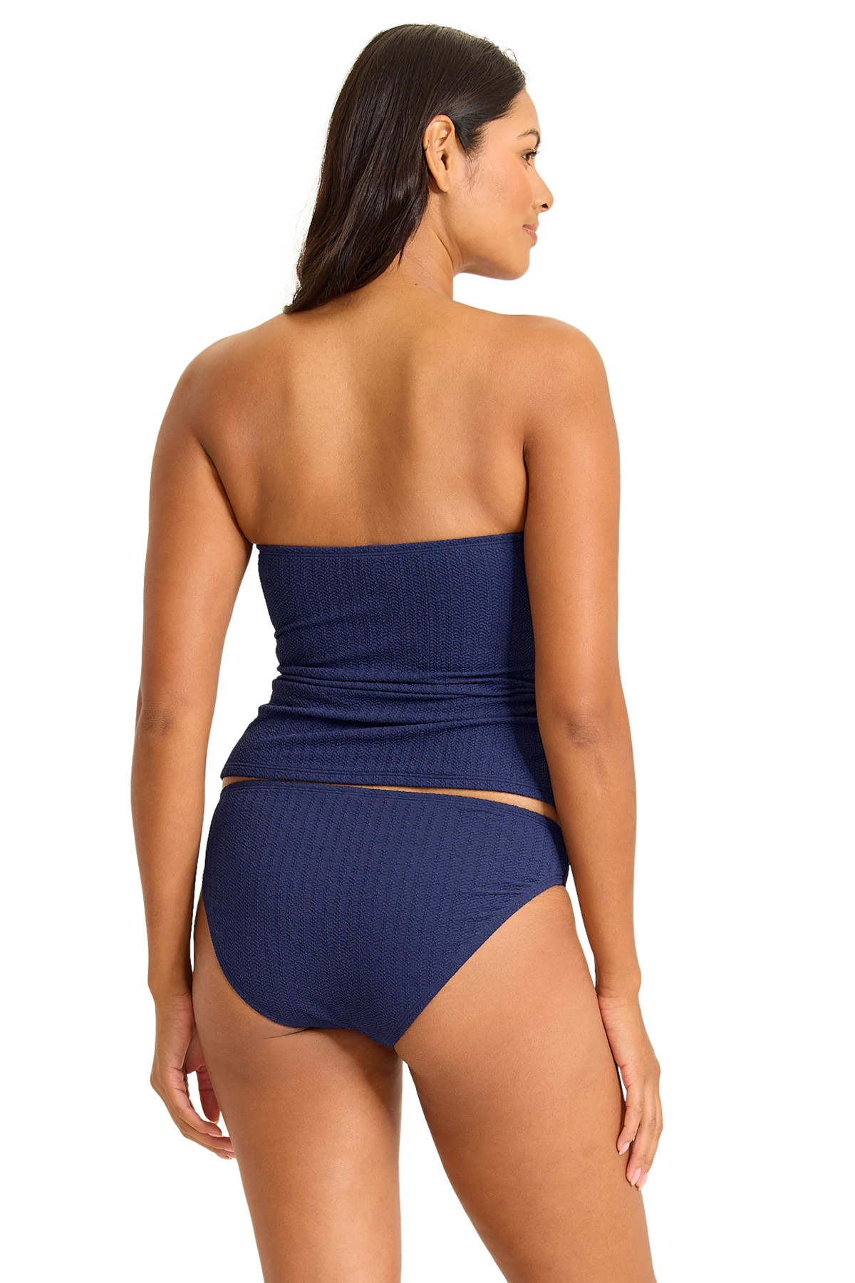 MARE NAVY Beachy Waves Bandeau Tankini image number 2