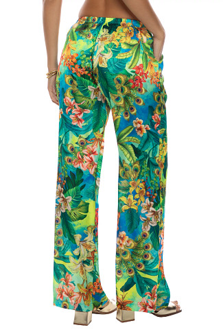 MULTI Jungle Print Wide Leg Pants