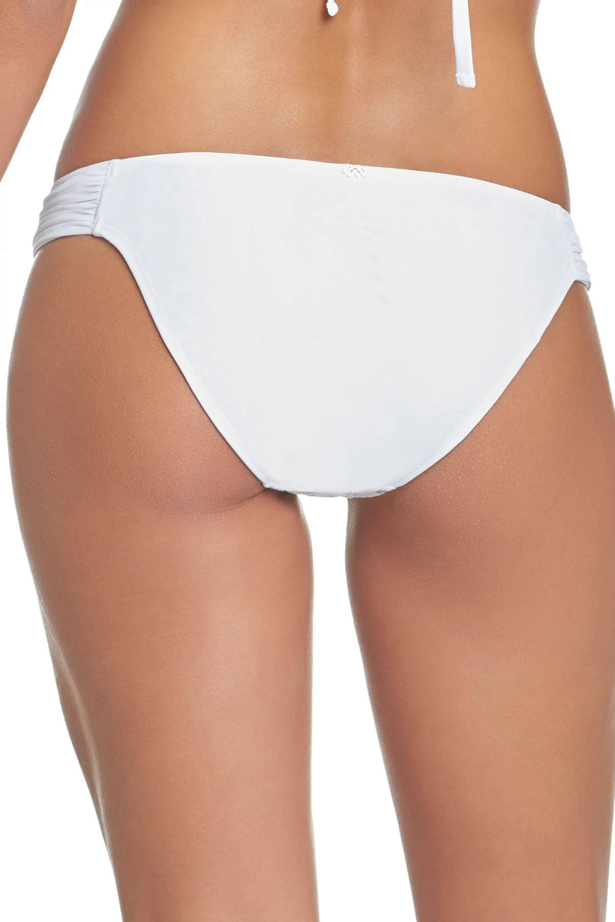 WHITE Crochet Lace Tab Side Hipster Bottom image number 2