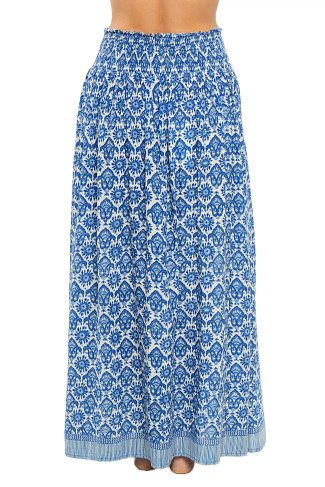 FLEUR-DE-LIS BLUE Bella Maxi Skirt