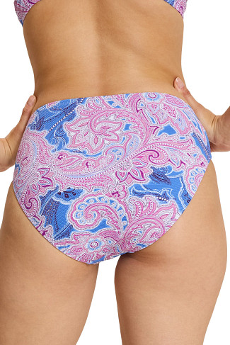 PARADISO BLUE Paisley High Waist Textured Bottom