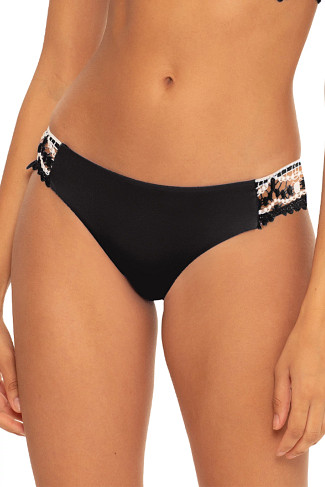BLACK Avery Tab Side Hipster Bikini Bottom