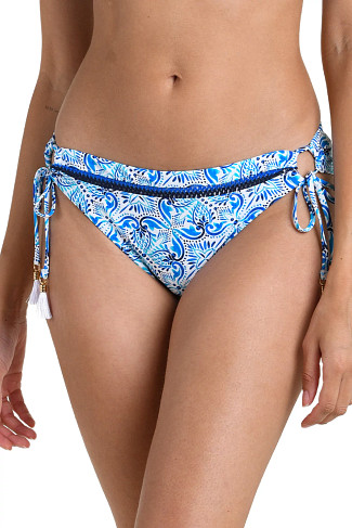 BLUE Costa Azul Loop Tie Bikini Bottom
