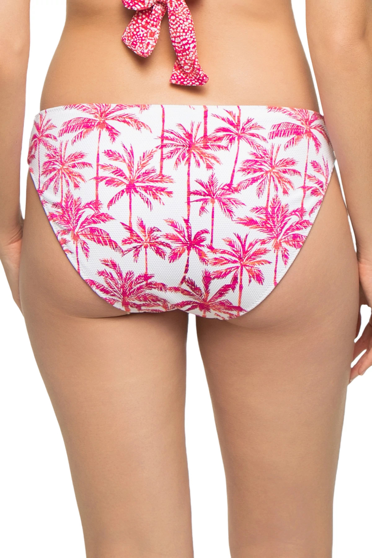 PINK MAUI Reversible Hipster Tab Side Bikini Bottom image number 3