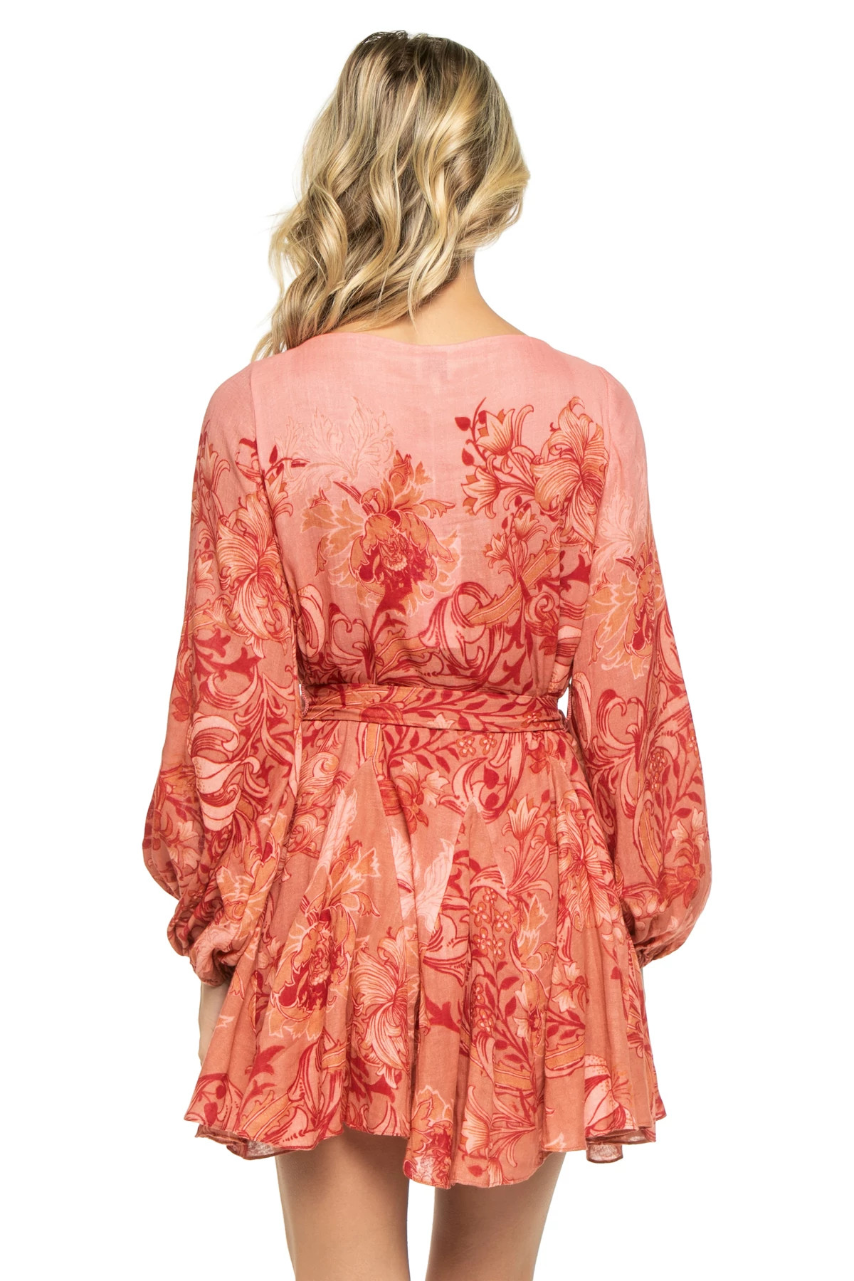 CORAL Long Sleeve Mini Dress image number 2