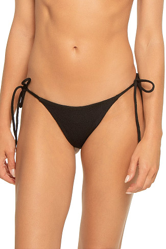 FIRENZE BLACK Firenze Textured Hipster Bikini Bottom