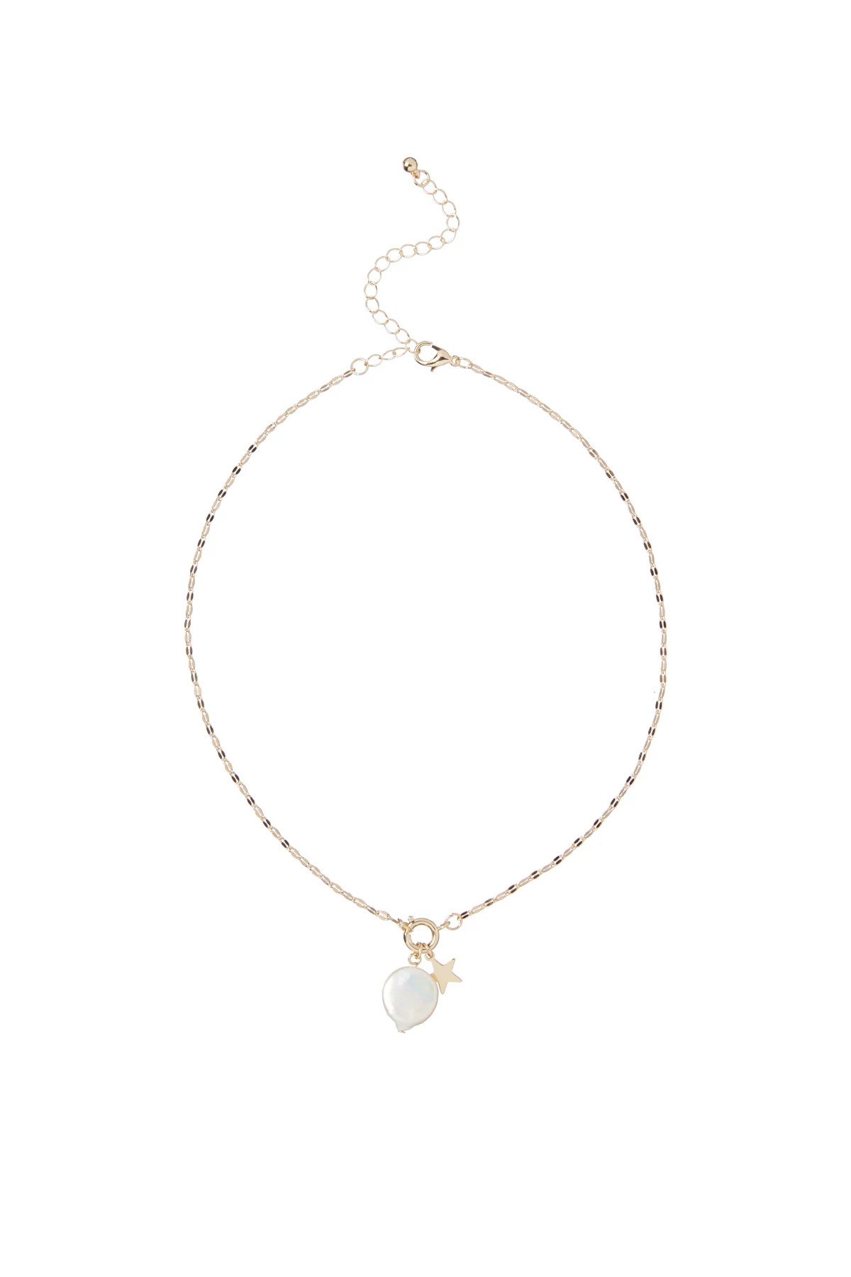 GOLD Mix Pearl Necklace image number 1