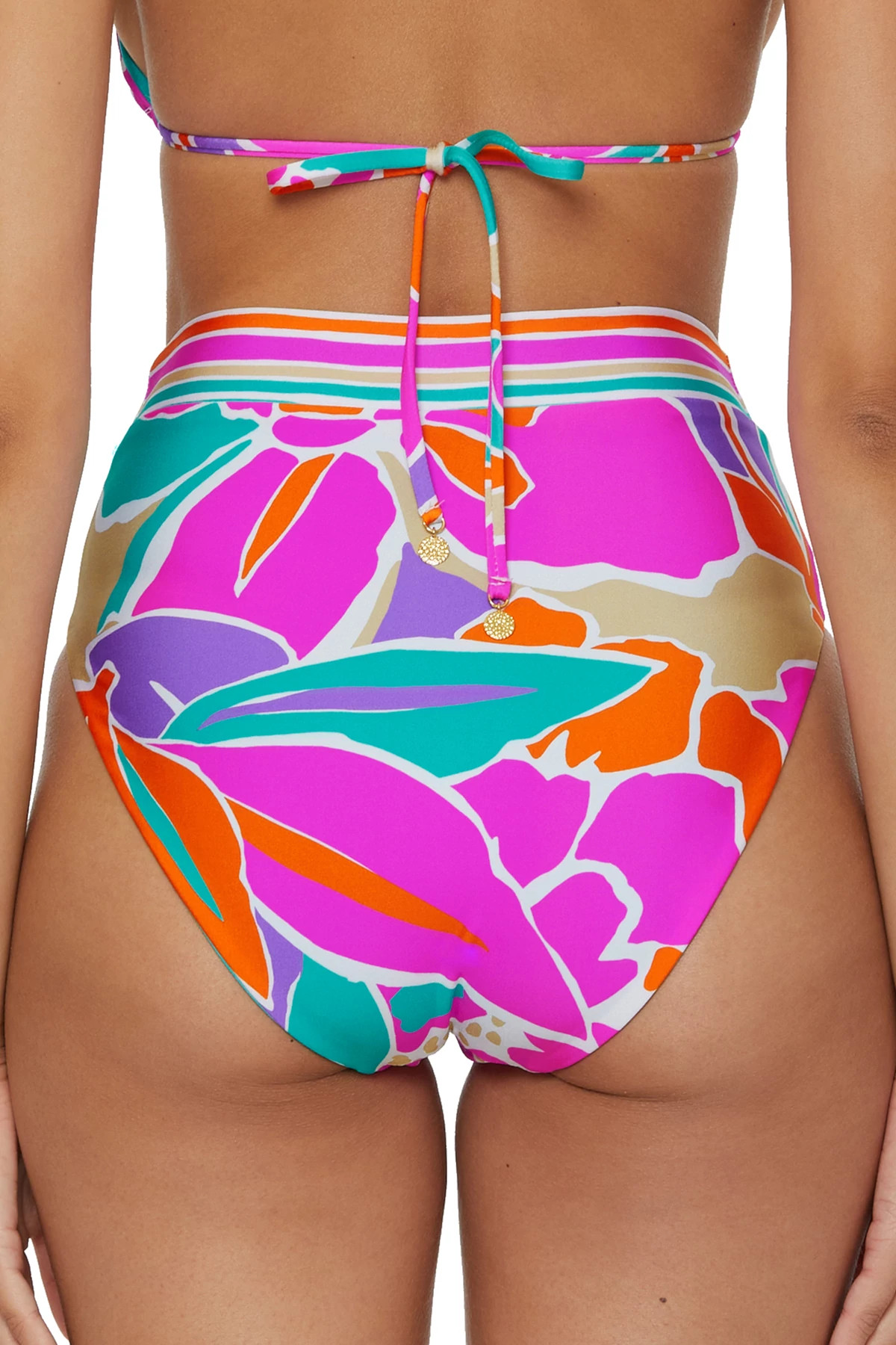 MULTI Amalfi High Waist Bikini Bottom image number 2