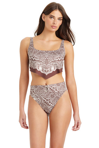 ESPRESSO Hankini Crop Bikini Top