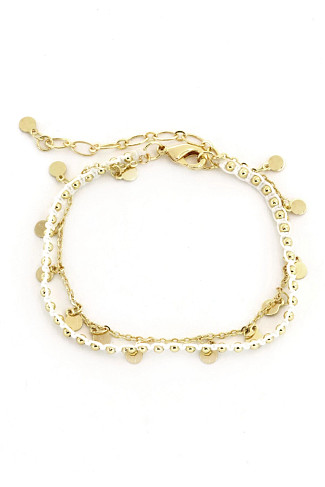 GOLD Double Layered Bracelet