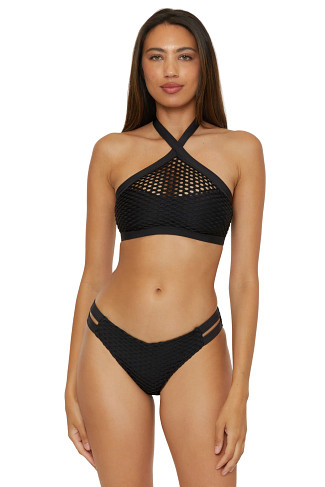 BLACK Kaia Halter Bikini Top