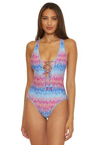 Sexy Plunge One Piece Swimsuit