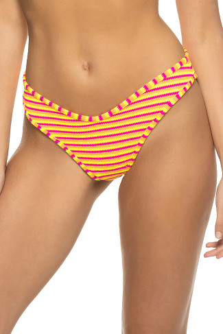 NEON STRIPES Lulu Brazilian Bikini Bottom