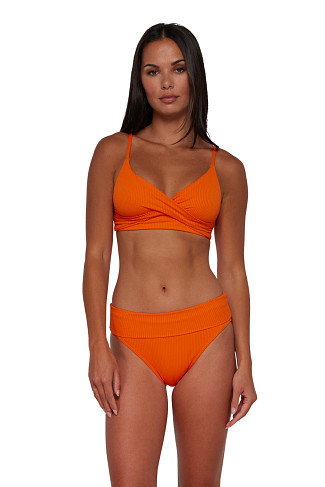 KUMQUAT SANDBAR RIB Lyla Bralette Bikini Top