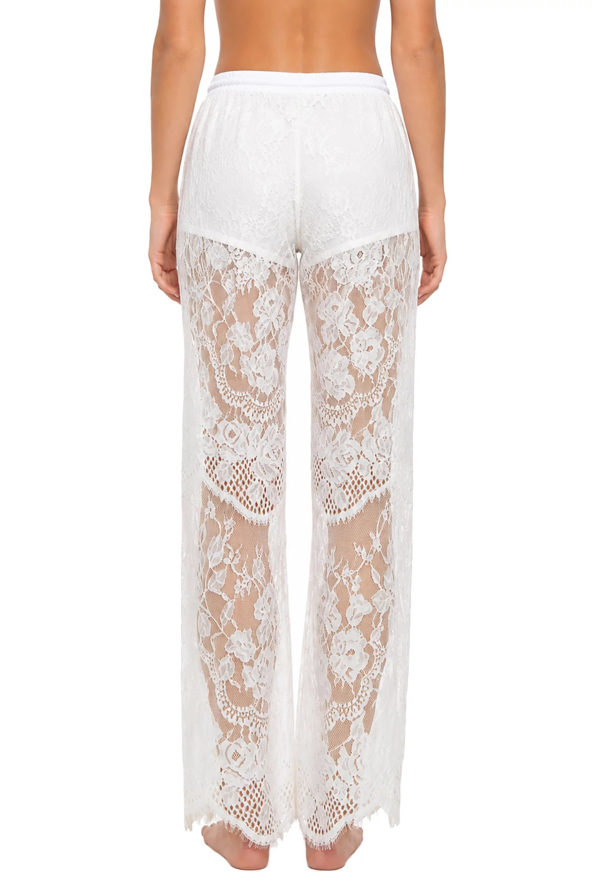 CREAM Arabella Sheer Lace Wide Leg Pants image number 2