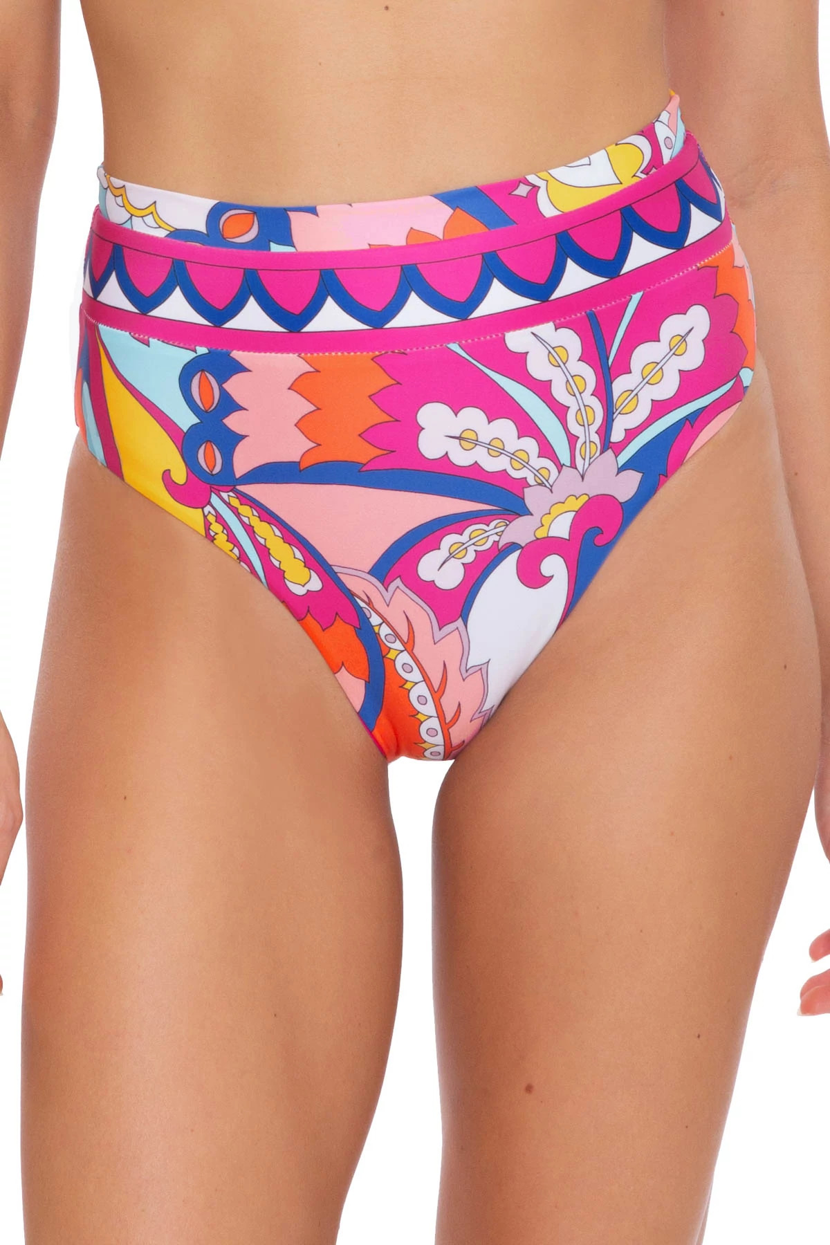 MULTI Sevilla Banded High Waist Bikini Bottom image number 1