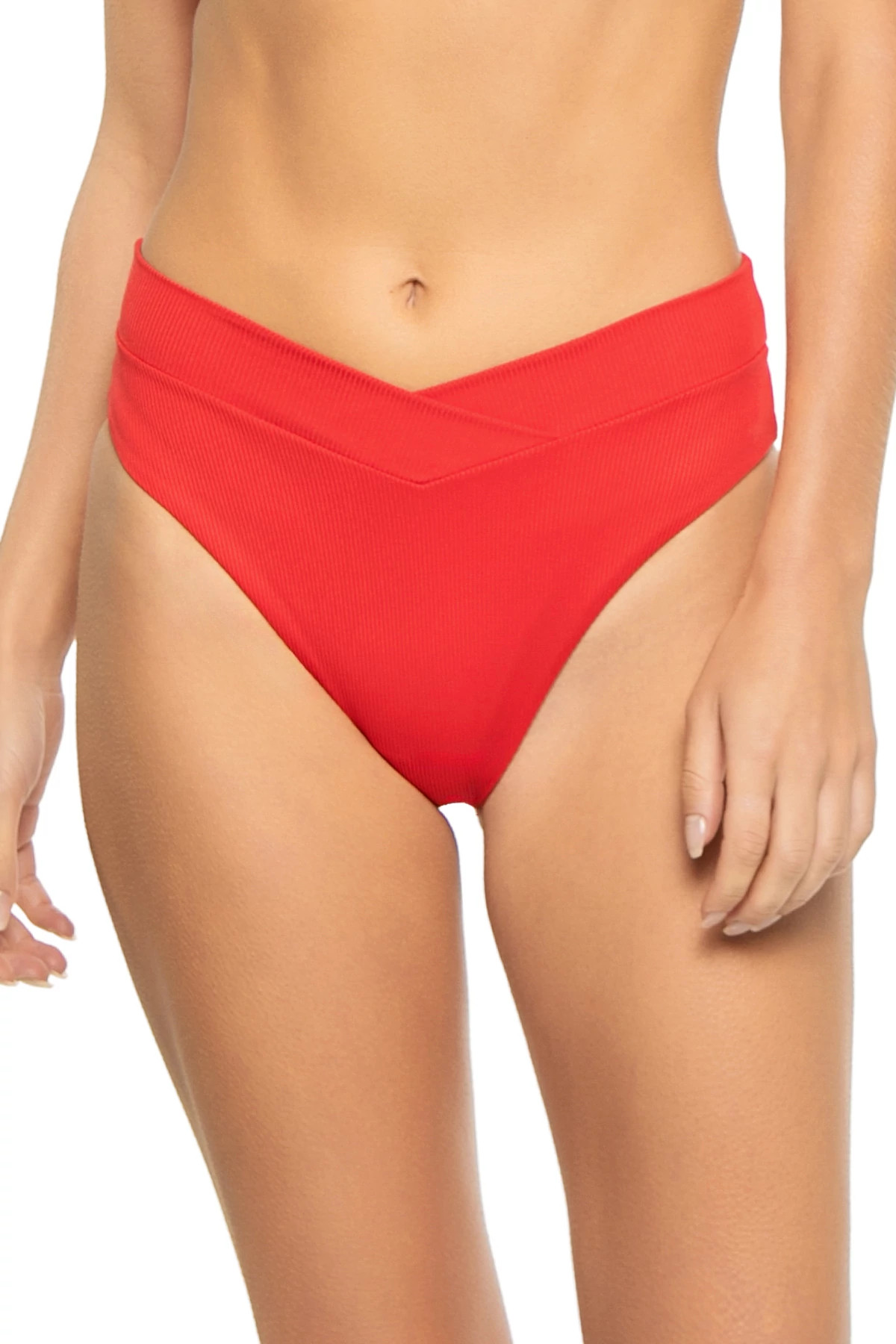 FLAME Lido Banded High Waist Bikini Bottom image number 1