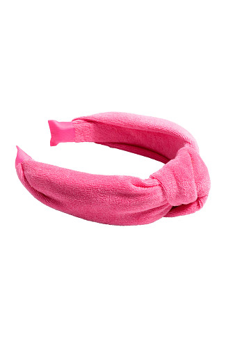 PINK Knotted Terrycloth Headband