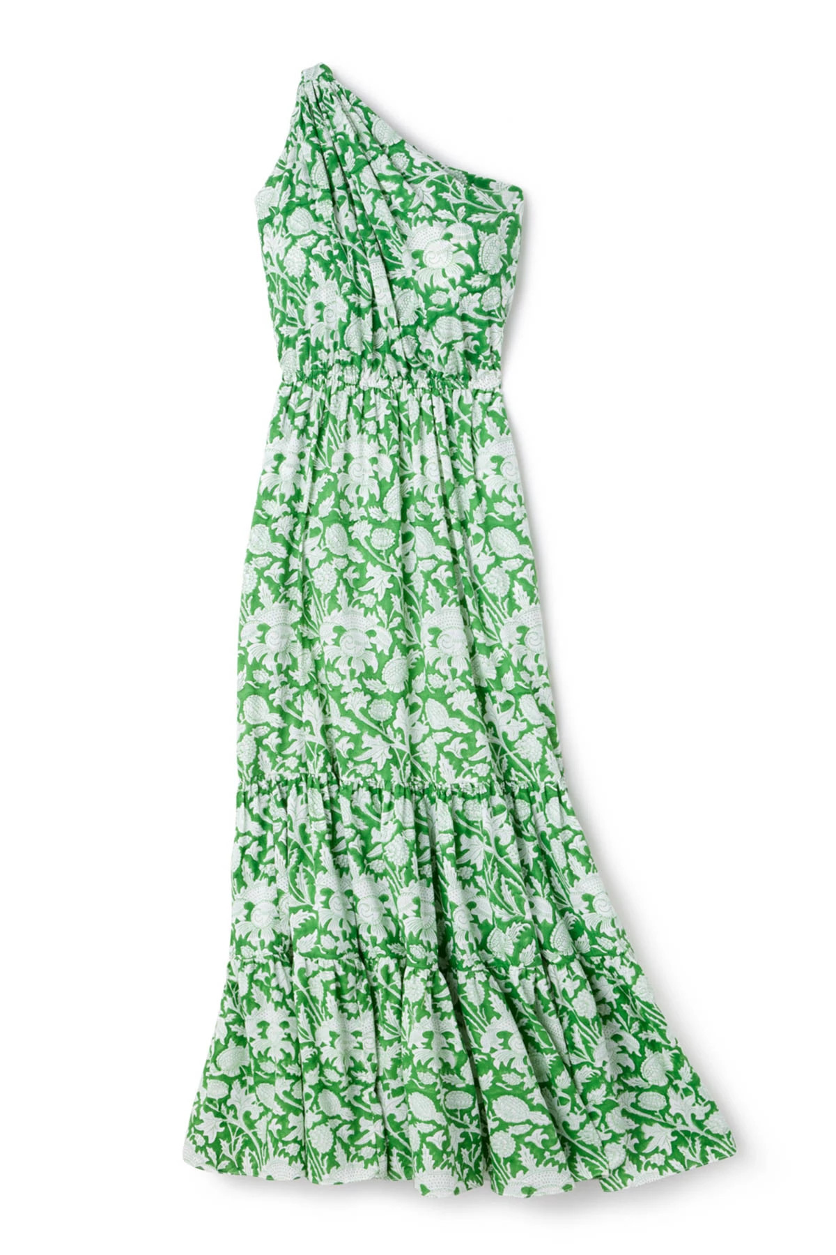 GREEN Botanica One Shoulder Maxi Dress image number 3