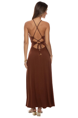COCONUT Plunge Cut Out Maxi Dress