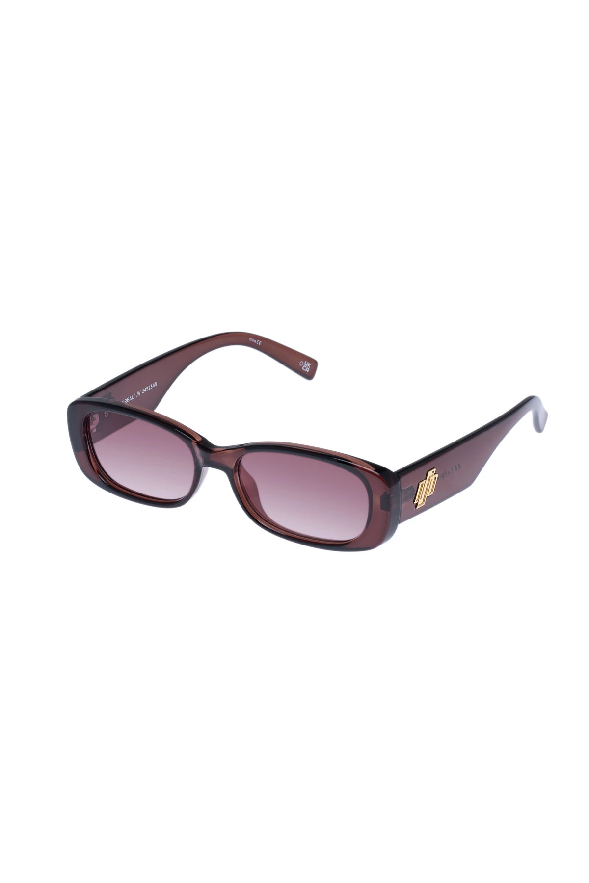 CHOCOLATE Unreal Rectangle Sunglasses image number 2