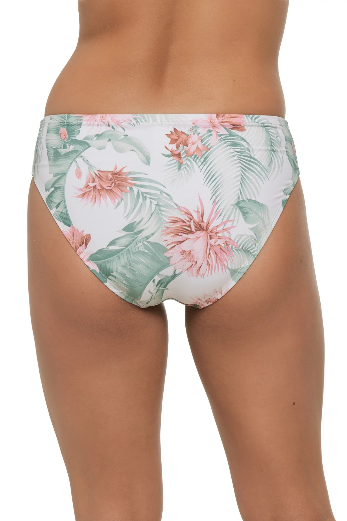 WHITE Breezy Botanical Hipster Bikini Bottom image number 2