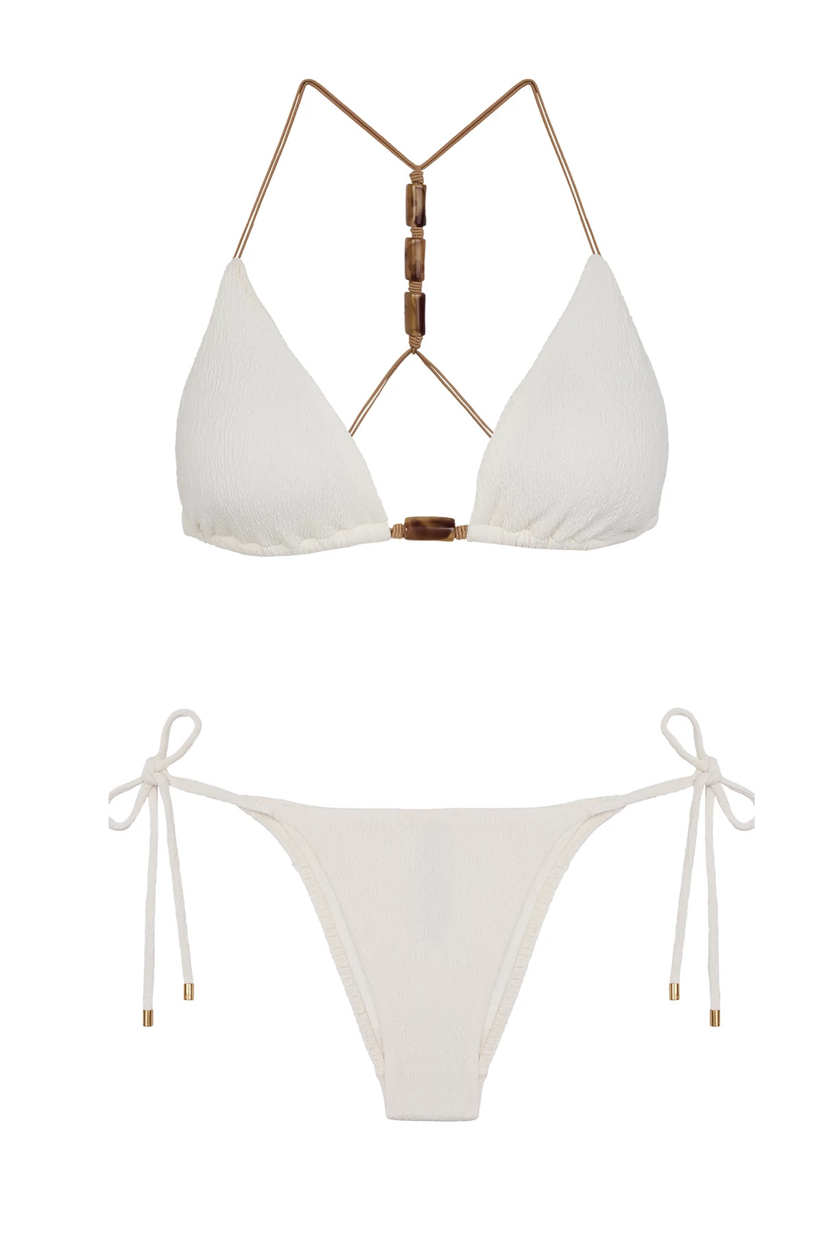 FIRENZE WHITE Brazilian Bikini Bottom image number 3