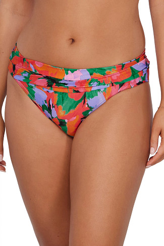 HUMMINGBIRD COVE Unforgettable Banded Hipster Bikini Bottom