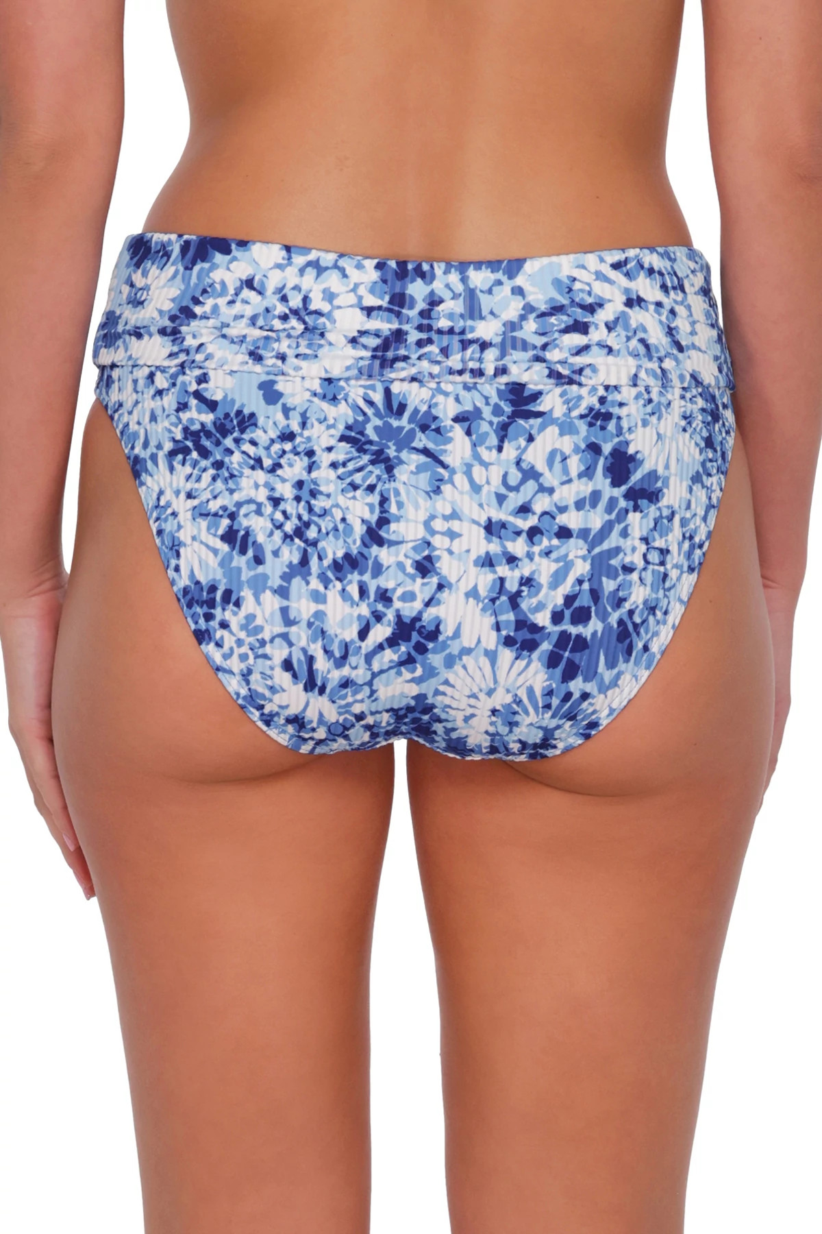 ISLAND INK RIB Hannah High Waist Bikini Bottom image number 3