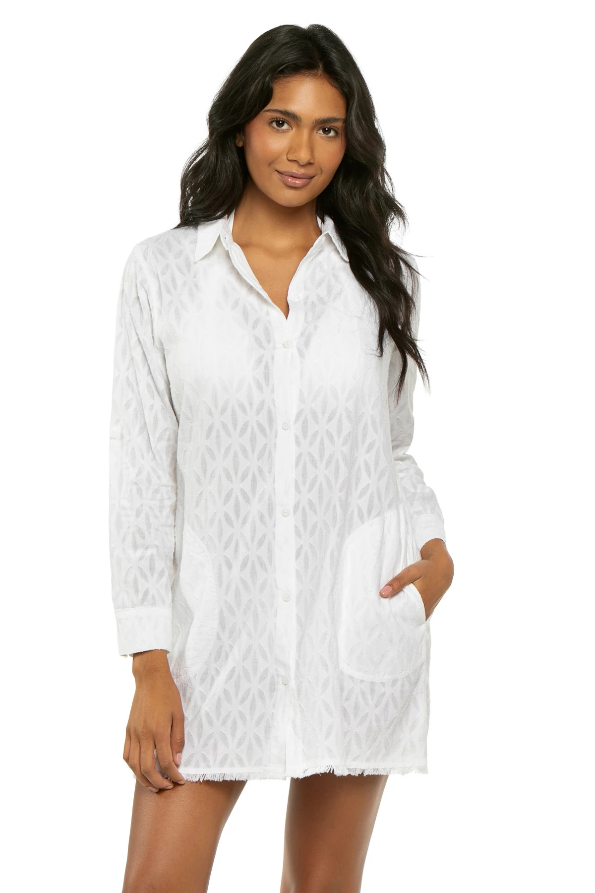 WHITE Boyfriend Shirt image number 1