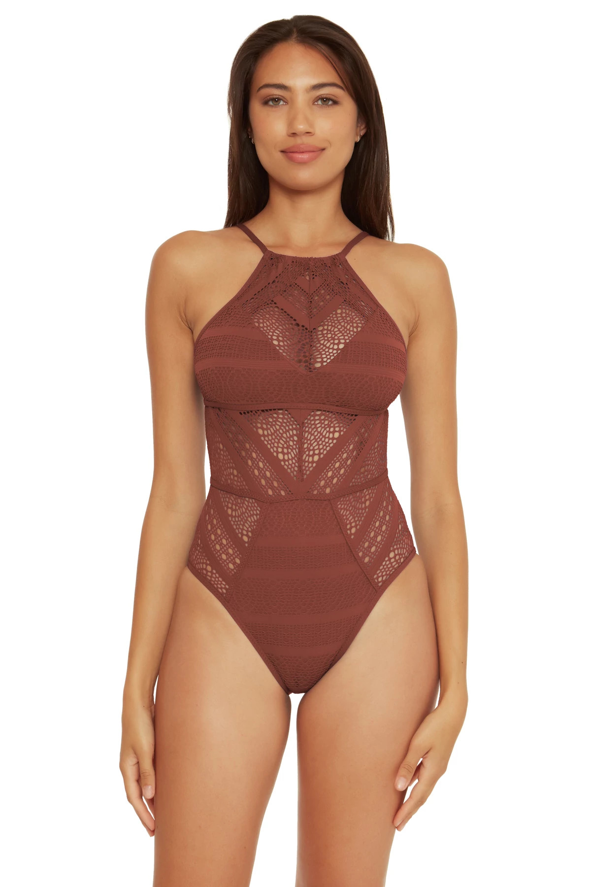 COCONUT Avah High Neck One Piece Swimsuit image number 1