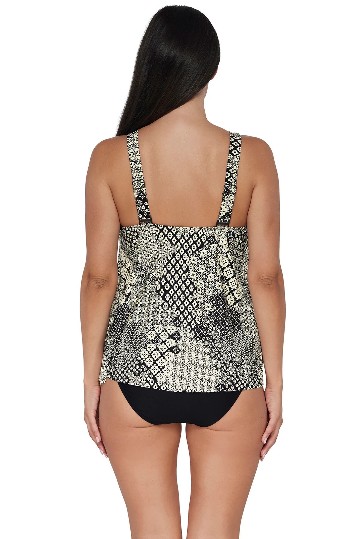 VENICE SEAGRASS TEXTURE Sadie Tankini Top image number 3