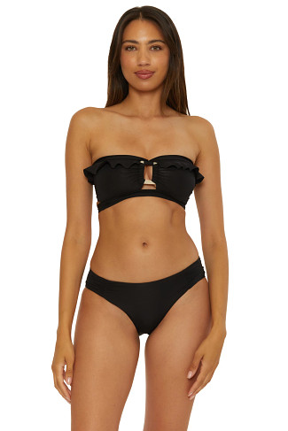 BLACK Multi-Way Bandeau Bikini Top