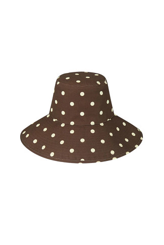 COCO Holiday Polka Dot Cotton UPF Bucket Hat
