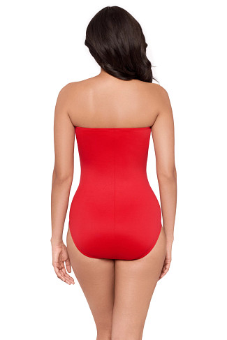 POPPY Madrid Twist Front Bandeau One Piece Swimsuit
