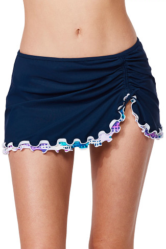 NAVY Skirted Bikini Bottom