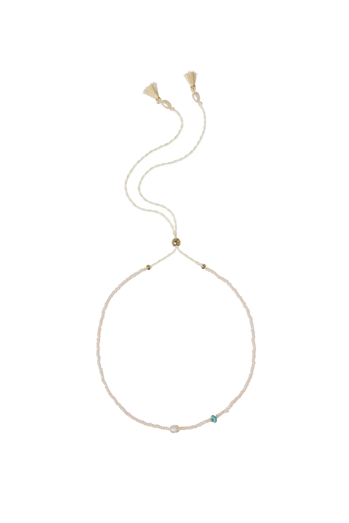 WHITE Faux Pearl Necklace image number 1