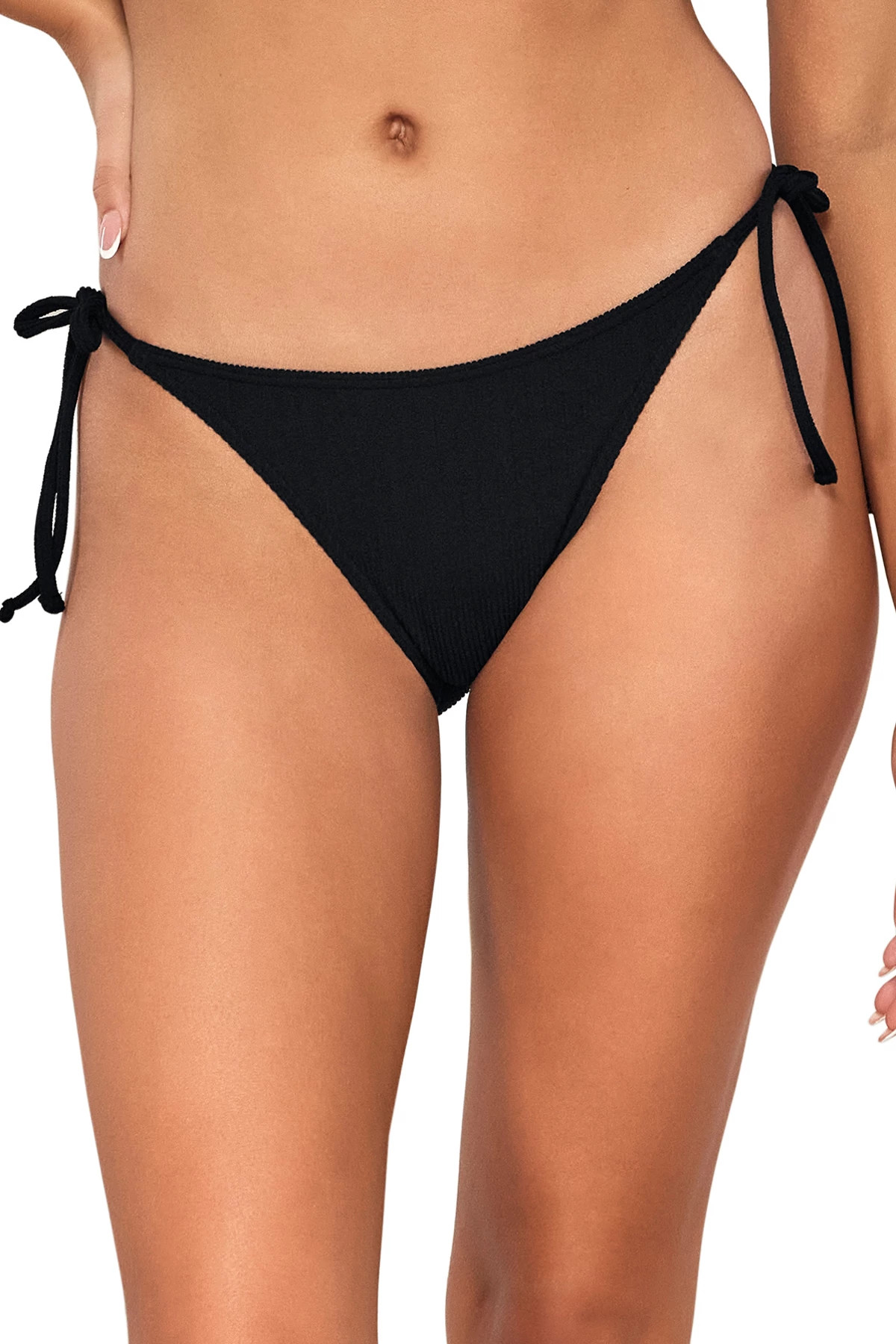 BLACK PACIFICA Taryn Hipster Tie Side Bikini Bottom image number 1