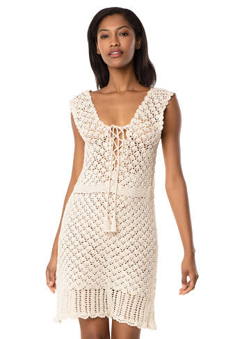IVORY Valentina Crochet Dress