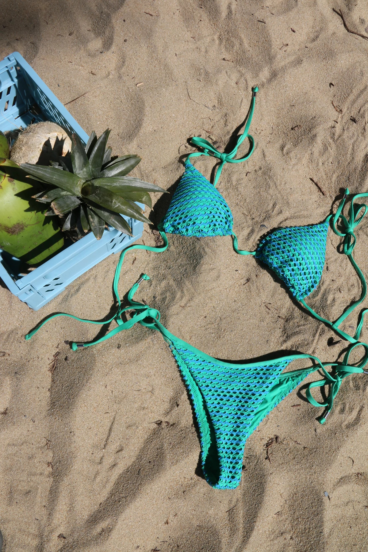 JADE Mesh Effect Triangle Bikini Top image number 3