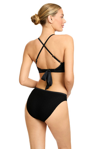 BLACK High Neck Bikini Top