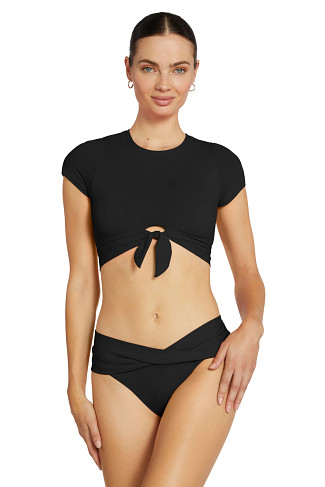 BLACK Ava T-Shirt Bikini Top