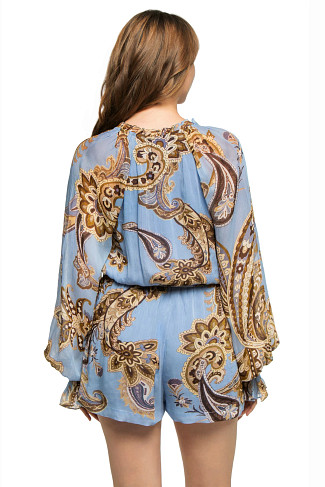 CORNFLOUR Button Up Romper