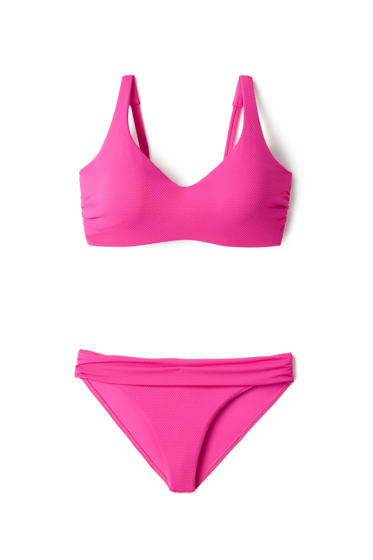 FUCHSIA Sydney Textured Hipster Bikini Bottom image number 4