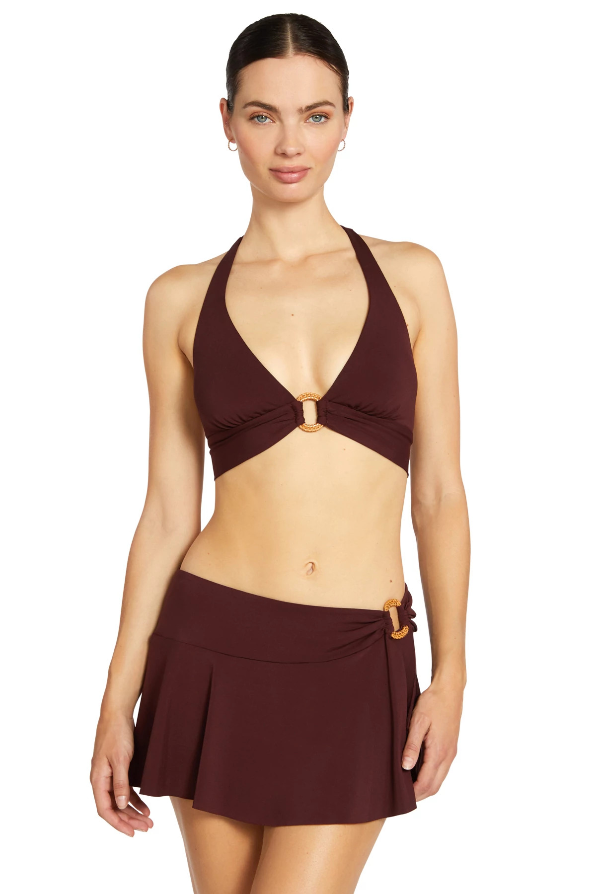 CAROB Ring Halter Bikini Top image number 1