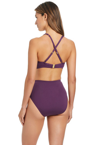 GRENACHE Shirred Underwire Bralette Bikini Top